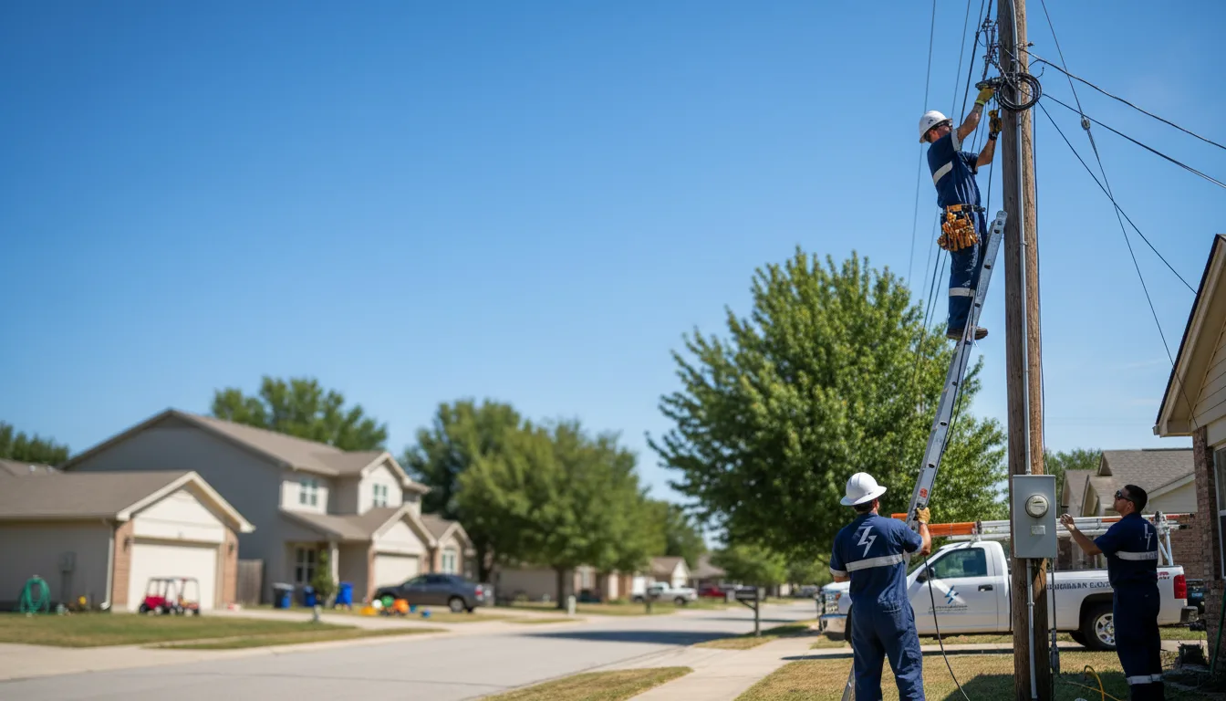 Residential electrician providing installation services in Bedford, MA